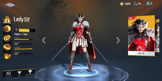 Panduan Dari Item Lady Sif Game MARVEL Super War, Lady Adalah Wanita Cantik Gesit dan Mematikan