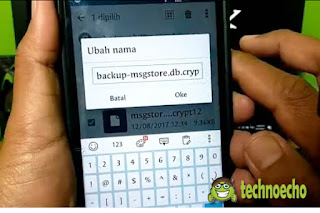 cara membaca file msgstore