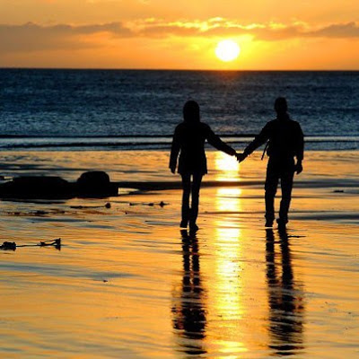 See the sunset, enjoy the walk, see each other, enjoy the ♥. MyBestPerson -photoisnotmine-