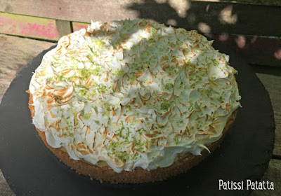 recette de key lime pie, tarte américaine aux citrons vert, tarte aux citrons vert, spécialité américaine, dessert de Floride, citrons verts, tartes sucrées, pâtisserie américaine, patissi-patatta