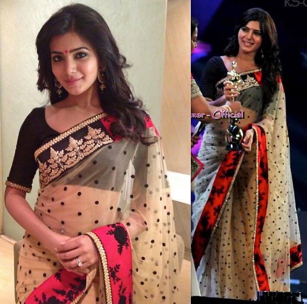 Samantha in Sabyasachi Saree