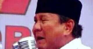 Prabowo Menangis  Minta Pemilu Ulang gambar  meme lucu