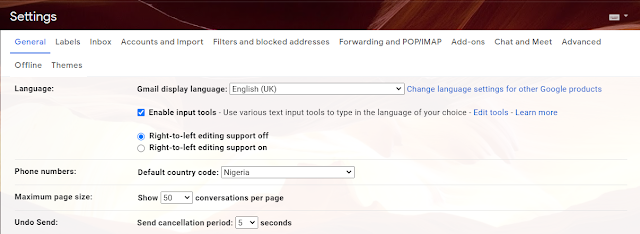 Gmail Settings