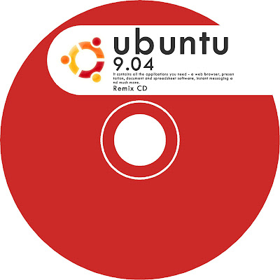 ubuntu 9.04 Remixcd Lebel レーベル 赤 red