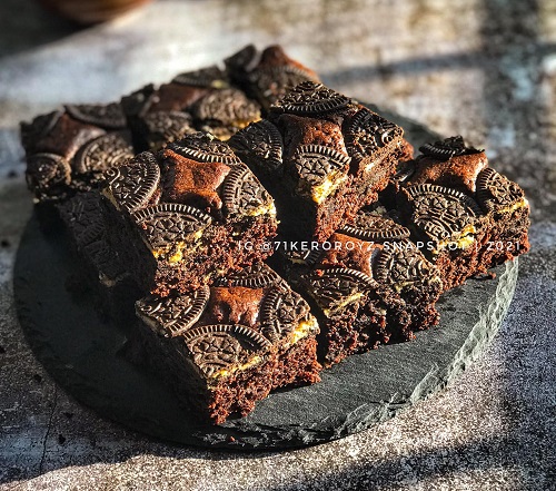 Resepi Brownies Oreo