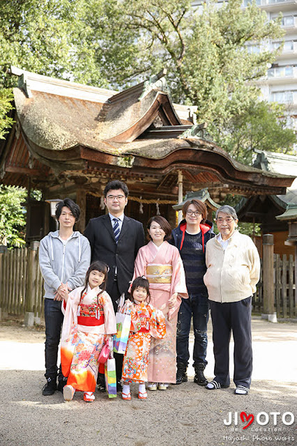 河内長野市の長野神社に七五三出張撮影