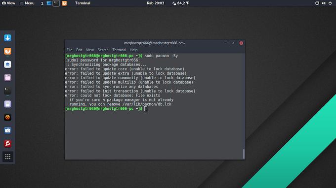 Cara Mengatasi Error saat update di Manjaro 17.0.1 Linux/GNU Linux