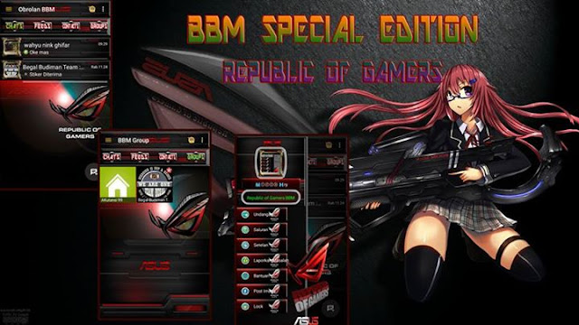 BBM Mod Tema Republic OF Gamers v2.9.0.51 Apk Plus Backup Sticker