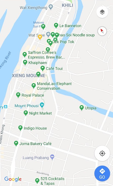 Map of Luang Prabang