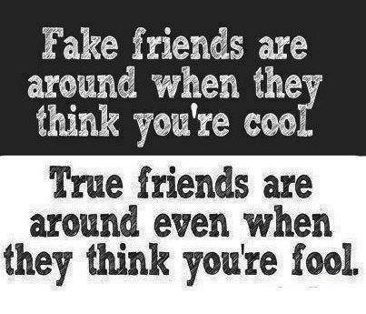 Quotes And Inspirational Wallpapers: Fake Friend vs True Friend