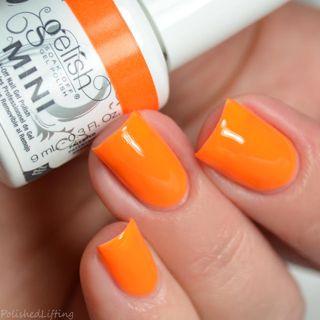 neon tangerine gel polish
