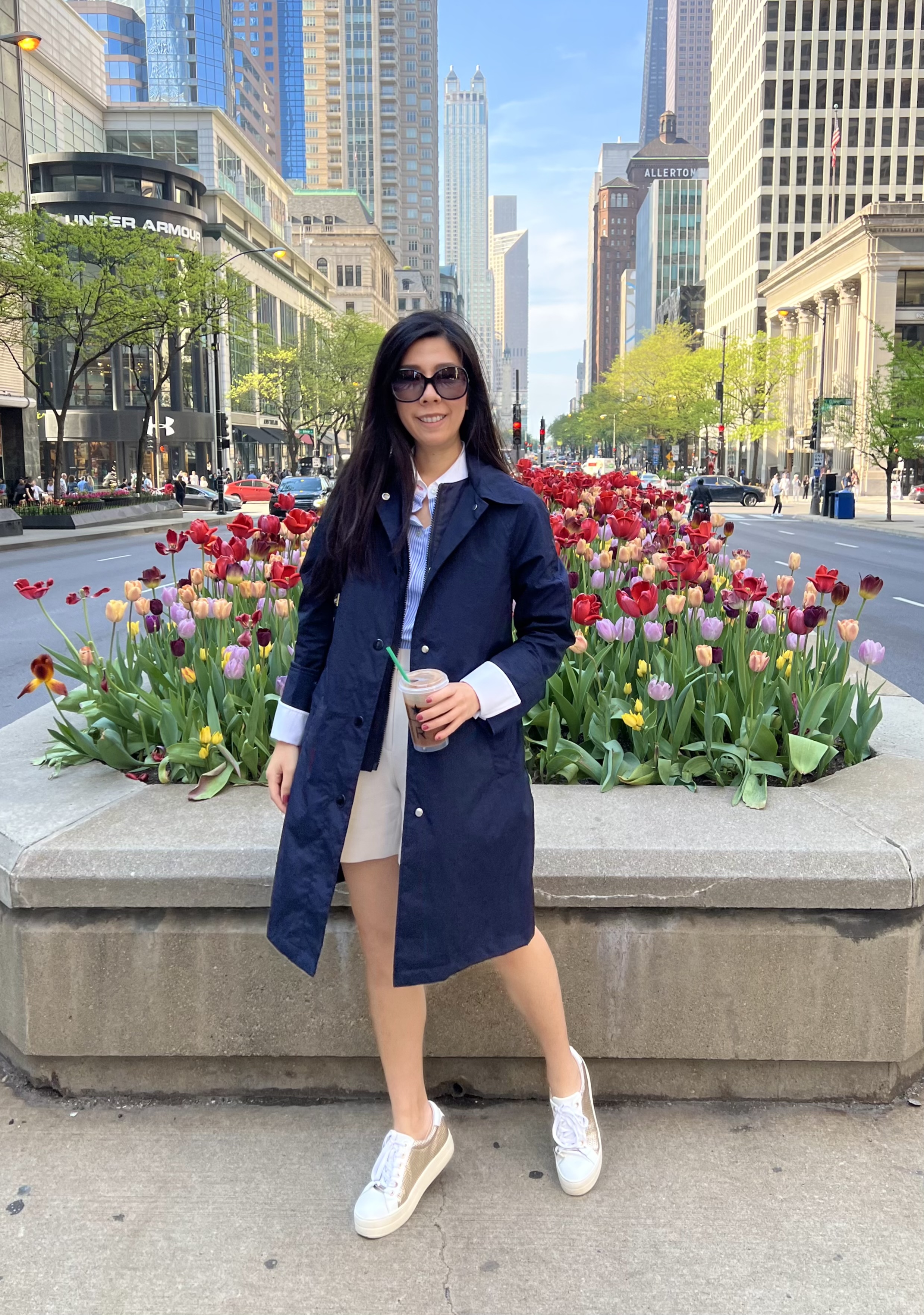 Adrienne Nguyen_Old Money Outfit for Cold Weather_Chicago Blogger_Tulips in CHicago