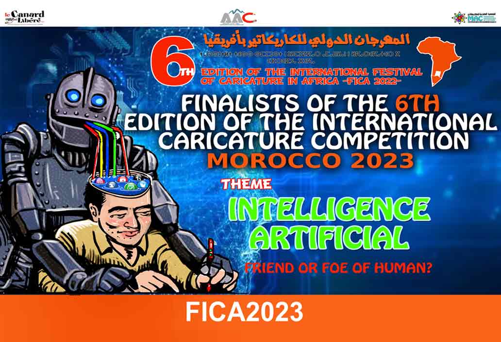 Finalists of the 6th International Caricature Competition (Cartoon Section) in Morocco