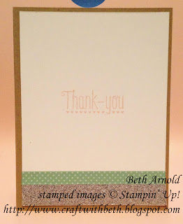 Craft with Beth: Sale-A-Bration Honeycomb Happiness You're So Sweet Thank You Card