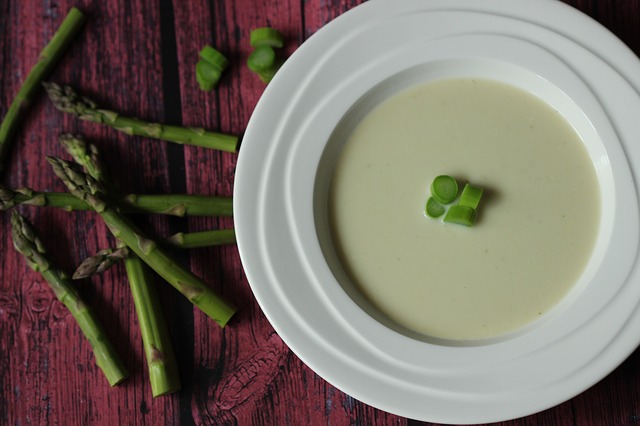 la crema de espárragos perfecta, sin utilizar lácteos