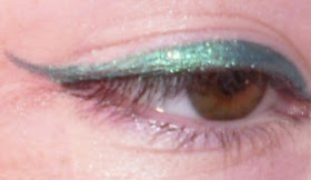 emerald coast eyeliner w/o mascara/before makeup