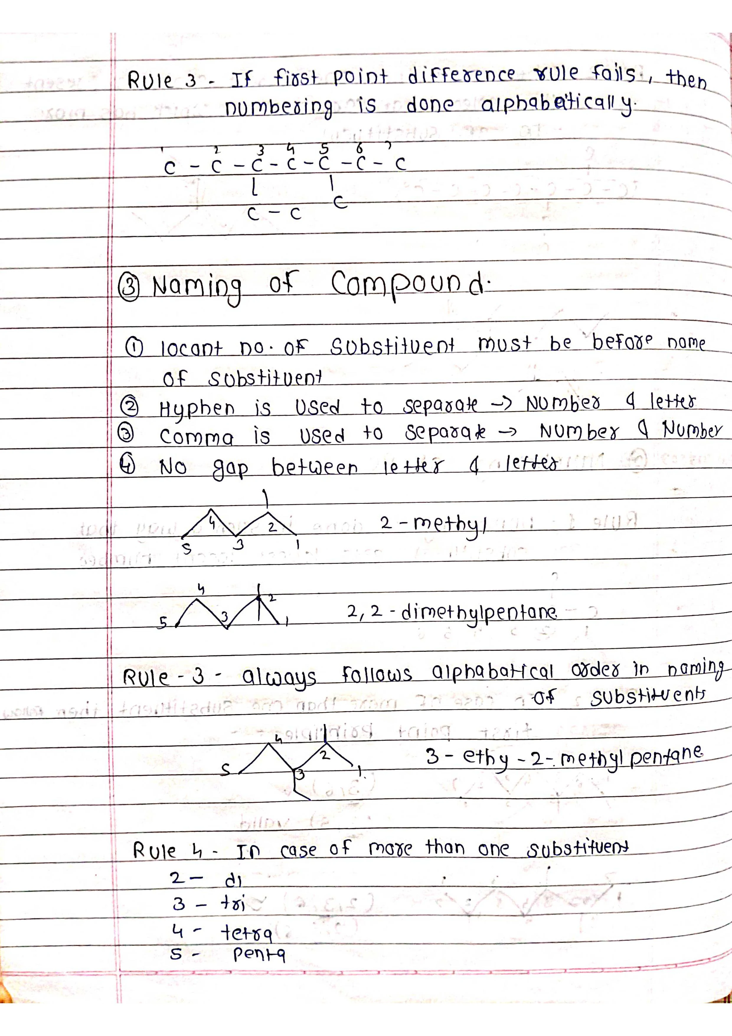 IUPAC Nomenclature - Chemistry Short Notes 📚