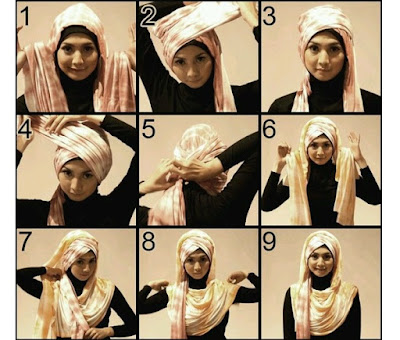 Cara Memakai Hijab Simple