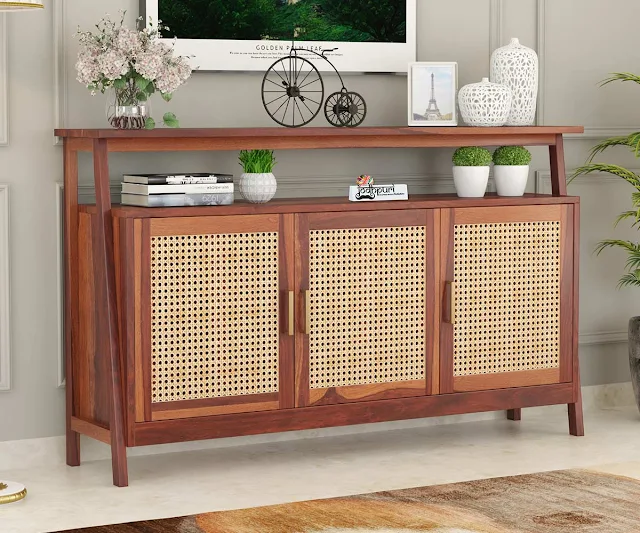 Cane Console table | Wooden Console Table | Console Table Designs |