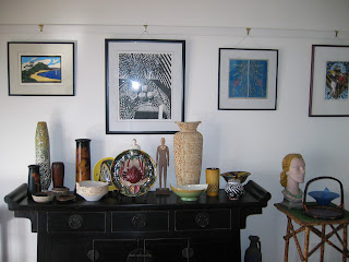 Australian Pottery and woodblock and lino prints.