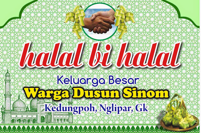 Contoh Banner Halal Bihala