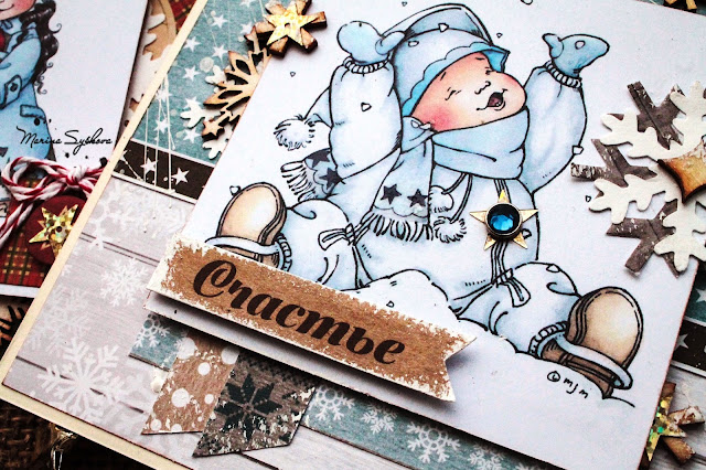 [ Xmas cards =) ] @marinasyskova @scrapbooking #card #cardmaking