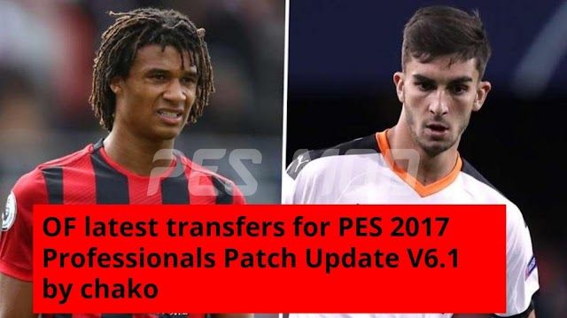 PES 2017 Option File For Professionals Patch Update v6.1 Season 2020/21 By Chako