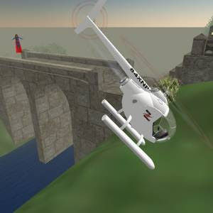 Cyberspace-3d virtual reality helicopter crash