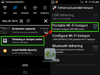 Android tethering