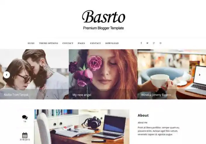 Bastro Blogger Template Free Download
