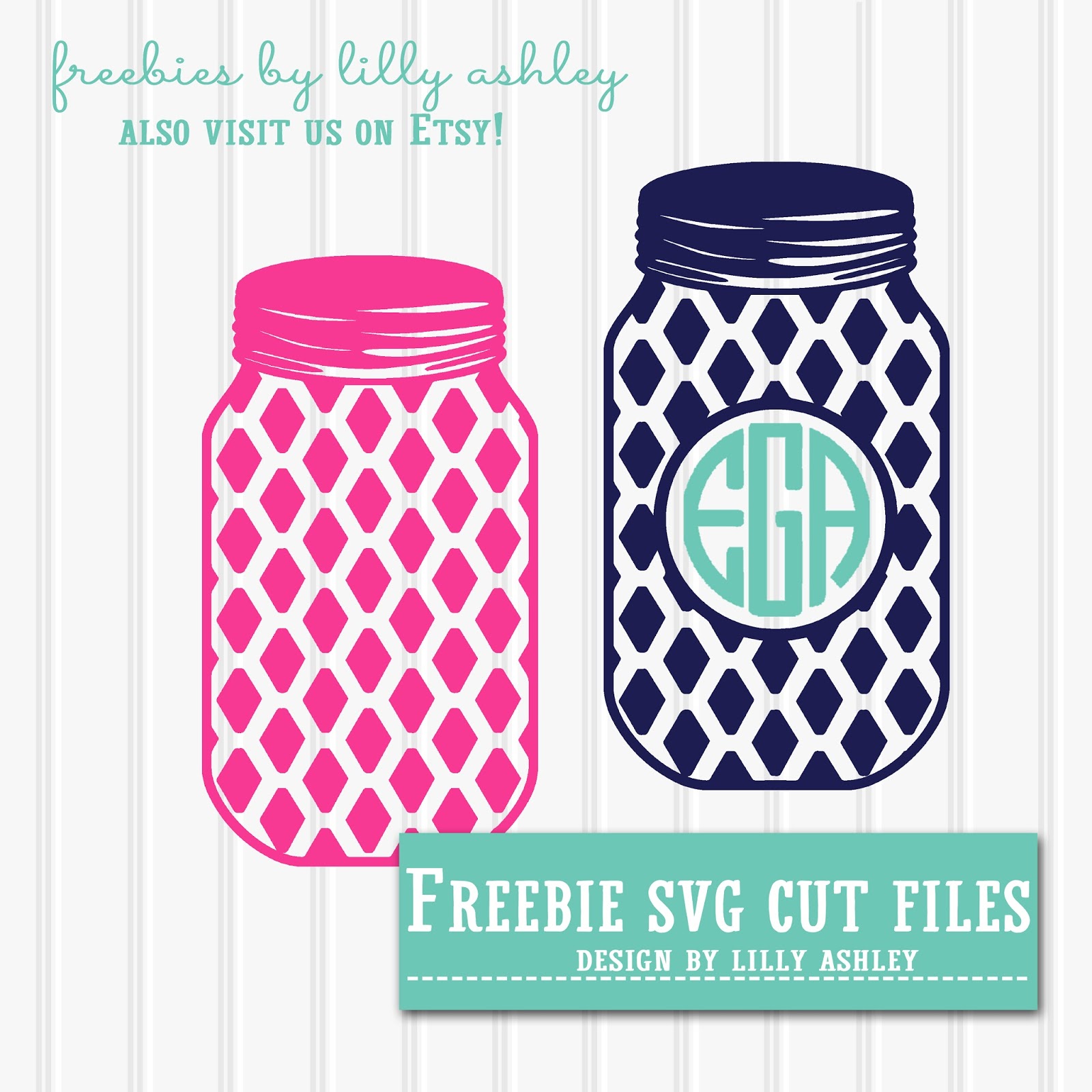 Download Make It Create Free Cut Files And Printables Free Mason Jar Svg Monogram Svg