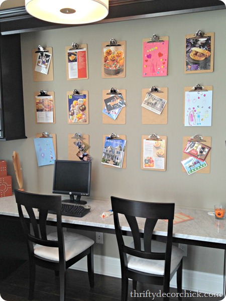clipboard wall