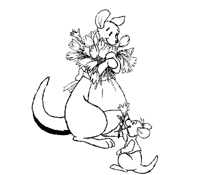 Walt Disney Roo from Winnie the Pooh Coloring Pages Picture