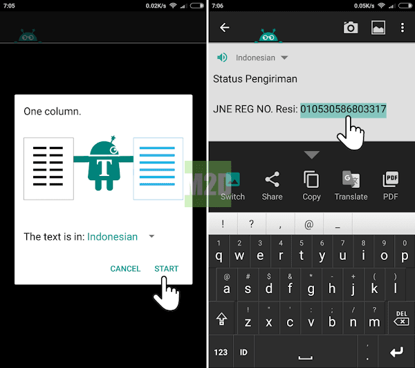  kita tidak dapat menyalin nomor resi dari aplikasi Shopee Android 3 Teknik Copy Nomor Resi dari Aplikasi Shopee Android