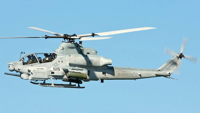 An AH-1Z Viper Attack Helicopter. Photo taken from Wikimedia Commons
