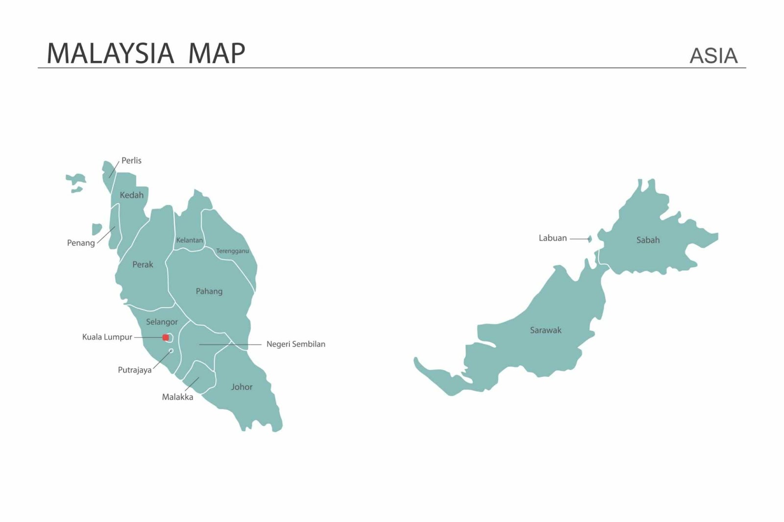 Imej Peta Malaysia Terkini
