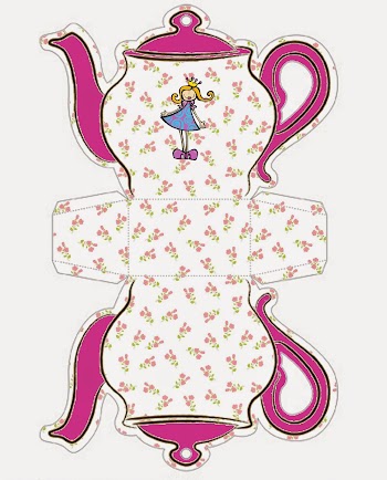 Princess: Teapot Free Printable Box. 