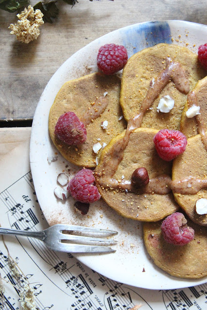 Pancakes carrot cake vegan