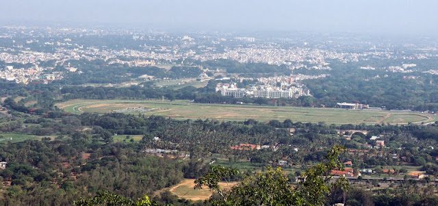 View from Chamundeshwari Temple Mysore