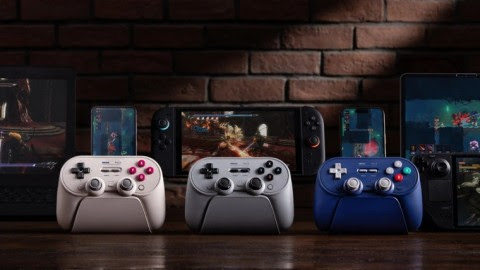 8BitDo Pro 3 Wireless Controller with Magnetic Changeable Buttons and Custom Profiles for Switch PC Android