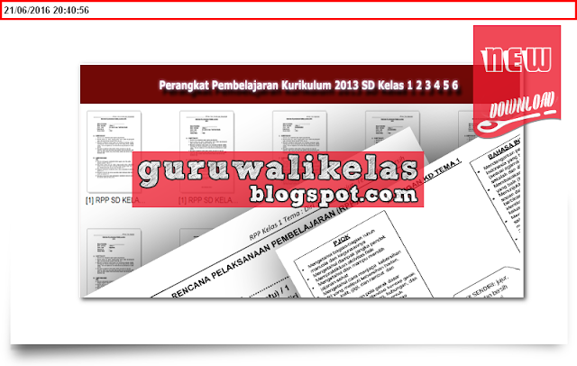 Download RPP dan Silabus Perangkat Pembelajaran Kurikulum 2013 SD Kelas 1 2 3 4 5 6 Terlengkap dan Terbaru