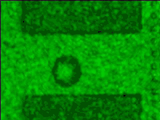 This series of four video clips (in dv format) shows how the presence of nanobubbles affects the growth of microbubbles on a microheater. Each frame of each 'movie' actually is from a different bubble nucleation and growth process. Each frame is taken after a set delay from the start of the voltage pulse to the heater. The frames are assembled into a movie in the order of increasing delay times. The flash duration of the laser is 7.5 nanoseconds. The distance across the microheater (top to bottom) is about 15 micrometers.