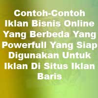 Contoh Iklan Bisnis Online