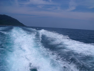 waves at tioman island