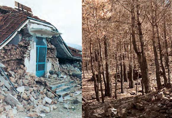 Οι φυσικές καταστροφές στον χώρο της Ελλάδας - από το https://idaskalos.blogspot.com