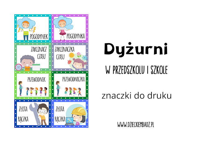 dyżurni znaczki do druku