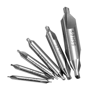 5 Pcs HSS Combined Center Drills Countersinks 60 Degree Angle Bit Set Hole Cutter hown - store