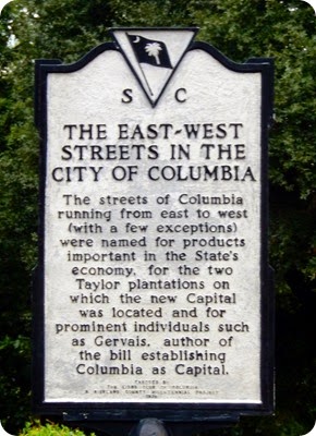 Columbia street signs