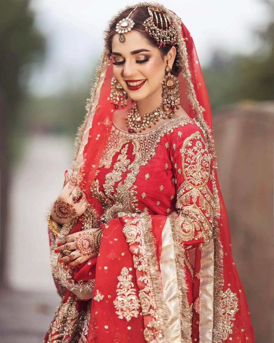 Bride DP in Red Dress