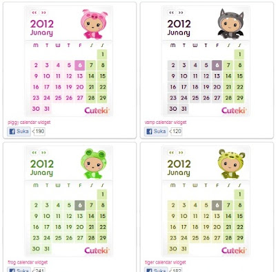 Kalender Lucu Untuk Blogger